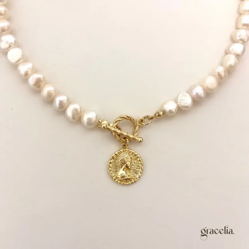 Embrace the Dawn: Your Daybreak Freshwater Pearl Necklace Awaits.